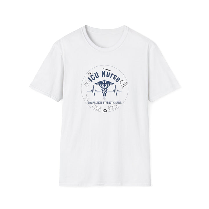 ICU Nurse T-Shirt – Compassion Strength Care Graphic Tee