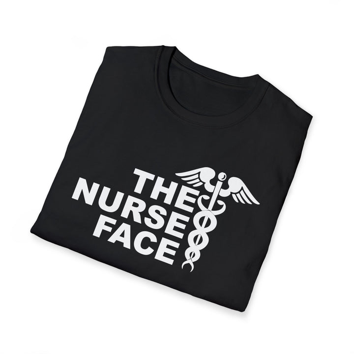 Nurse Face T-Shirt — Caduceus Medical Humor Tee for Nurses