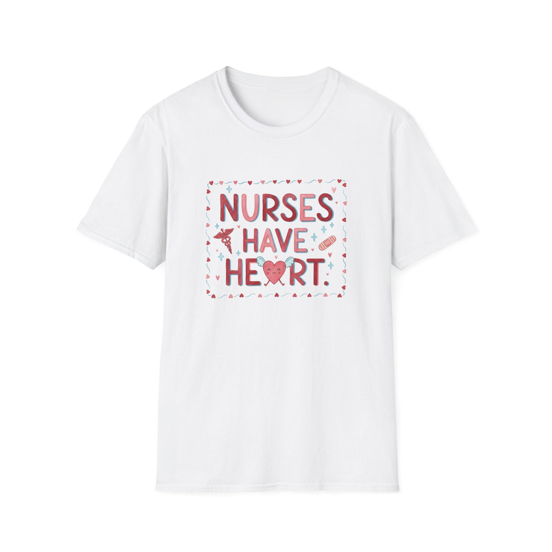 Nurse T-Shirt — "Nurses Have Heart" Heartbeat Nursing Tee