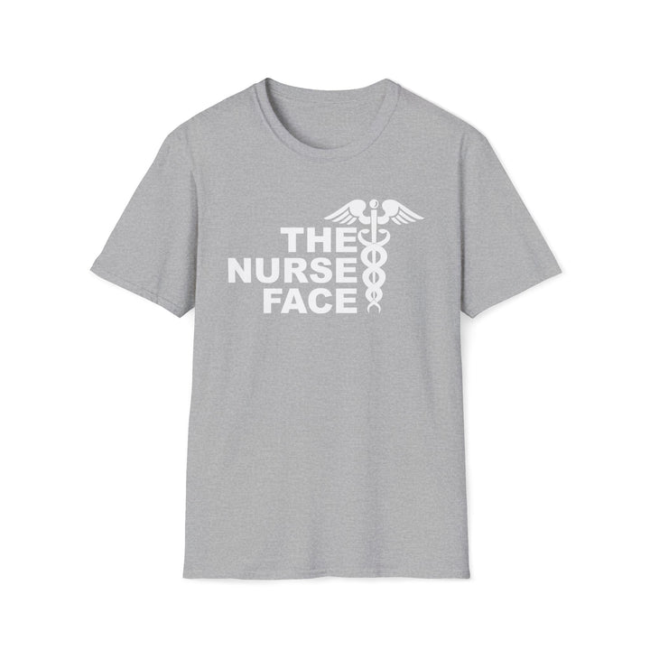 Nurse Face T-Shirt — Caduceus Medical Humor Tee for Nurses