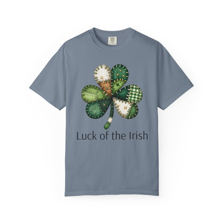 Nurse Shamrock T-Shirt — "Luck of the Irish" Patchwork Clover Tee