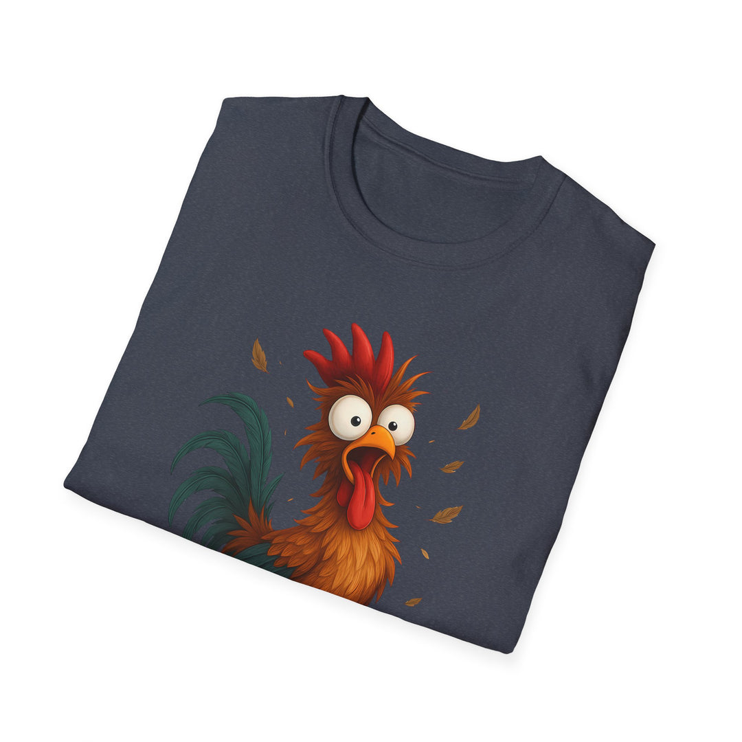 Rooster Graphic Tee – Funny "F-CAW-F" Chicken T-Shirt