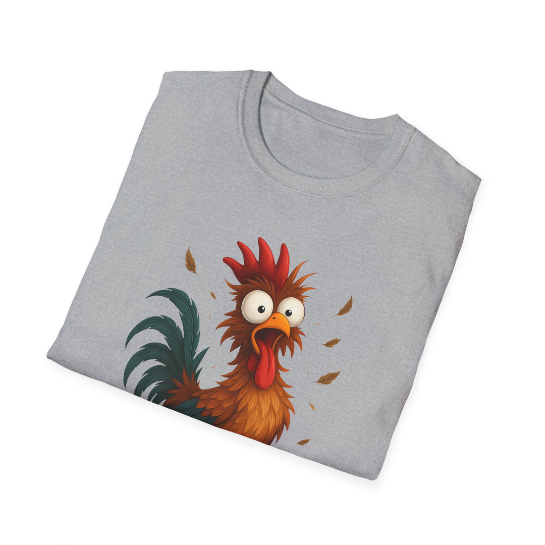 Rooster Graphic Tee – Funny "F-CAW-F" Chicken T-Shirt