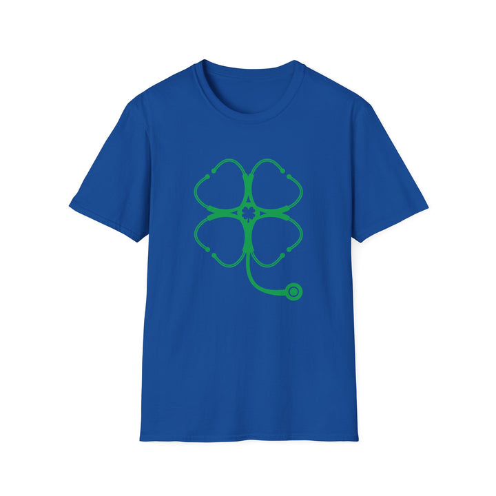 Stethoscope Clover T-Shirt — Nurse & Doctor Medical Shamrock Tee