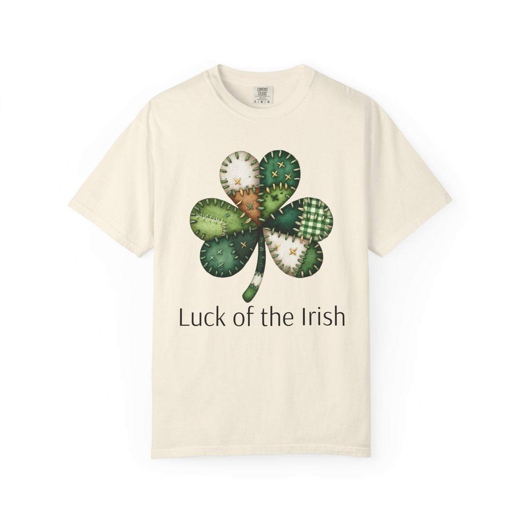 Nurse Shamrock T-Shirt — "Luck of the Irish" Patchwork Clover Tee