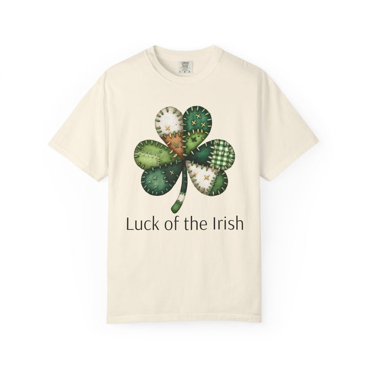 Nurse Shamrock T-Shirt — "Luck of the Irish" Patchwork Clover Tee