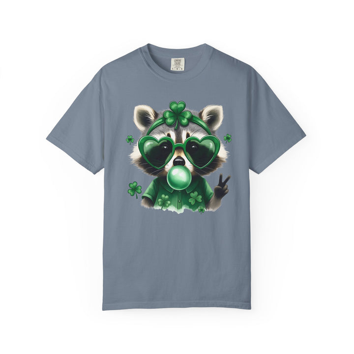 Nurse Raccoon T-Shirt — Cute Lucky Shamrock Bubble Gum Tee