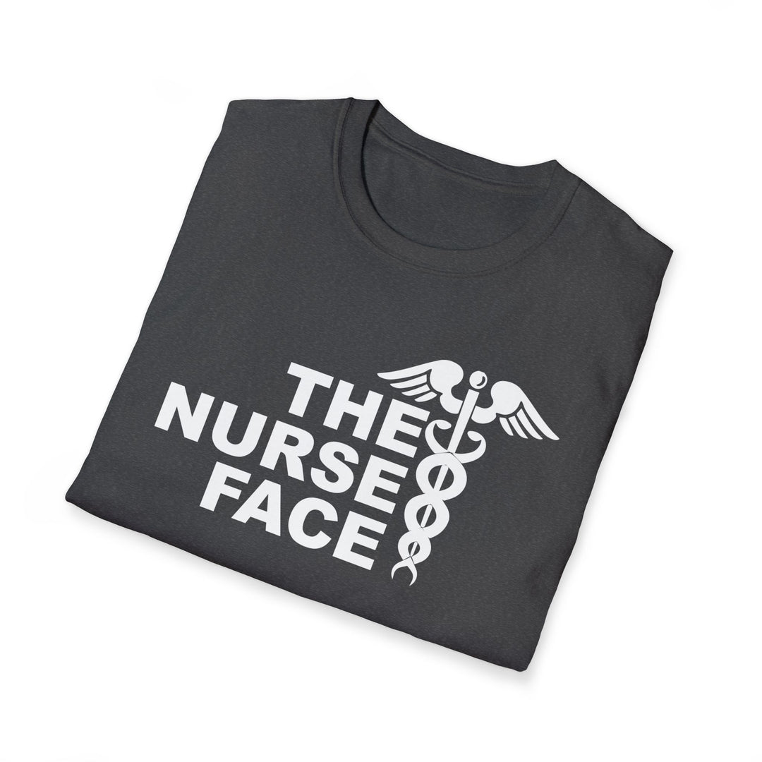 Nurse Face T-Shirt — Caduceus Medical Humor Tee for Nurses