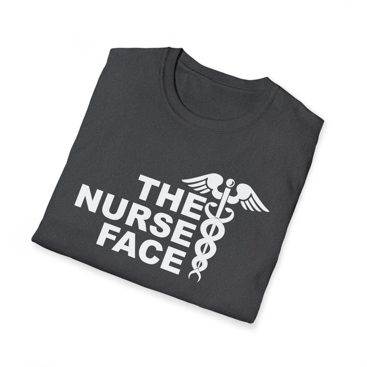 Nurse Face T-Shirt — Caduceus Medical Humor Tee for Nurses