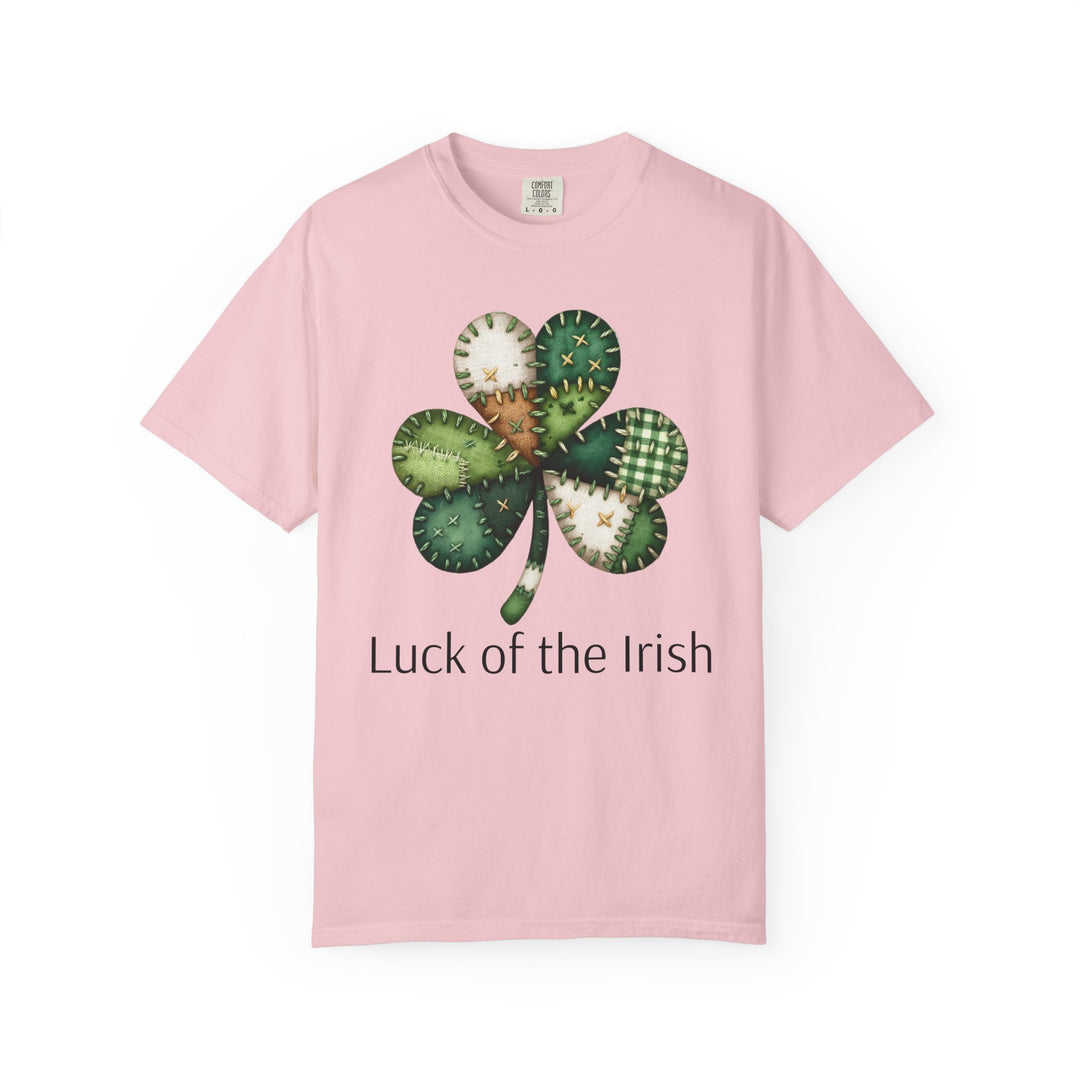 Nurse Shamrock T-Shirt — "Luck of the Irish" Patchwork Clover Tee