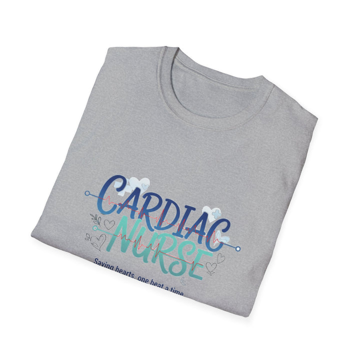 Cardiac Nurse T‑Shirt — "Saving Hearts, One Beat at a Time" Caring Healthcare Tee