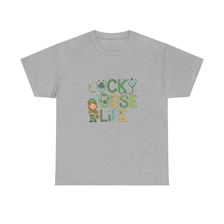 Nurse Tee — “Lucky Nurse Life” Shamrock Healthcare Shirt