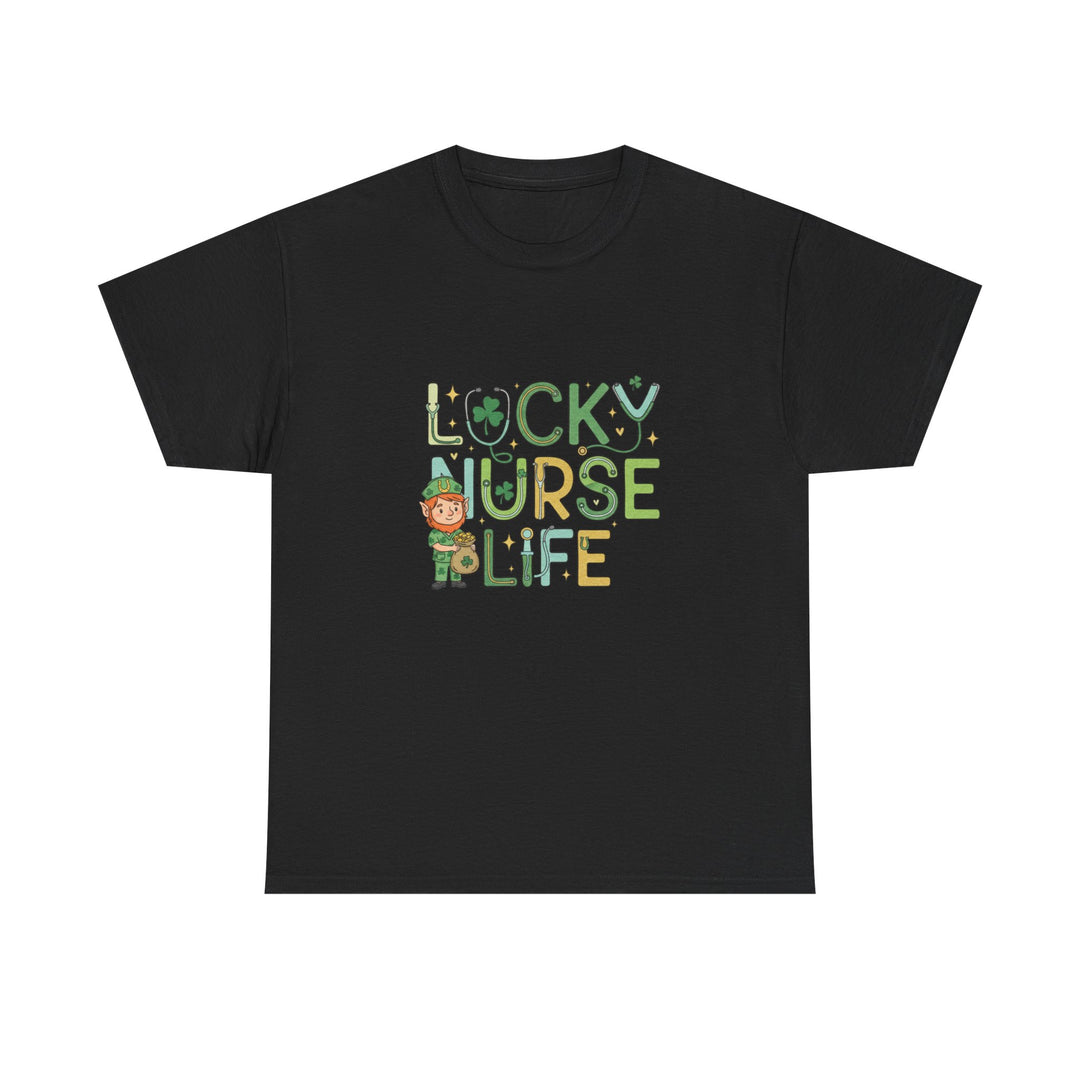 Nurse Tee — “Lucky Nurse Life” Shamrock Healthcare Shirt