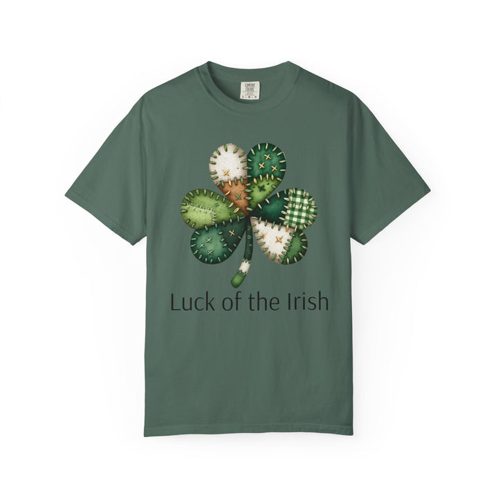 Nurse Shamrock T-Shirt — "Luck of the Irish" Patchwork Clover Tee