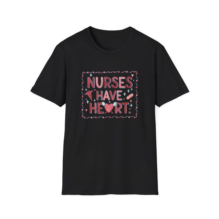 Nurse T-Shirt — "Nurses Have Heart" Heartbeat Nursing Tee