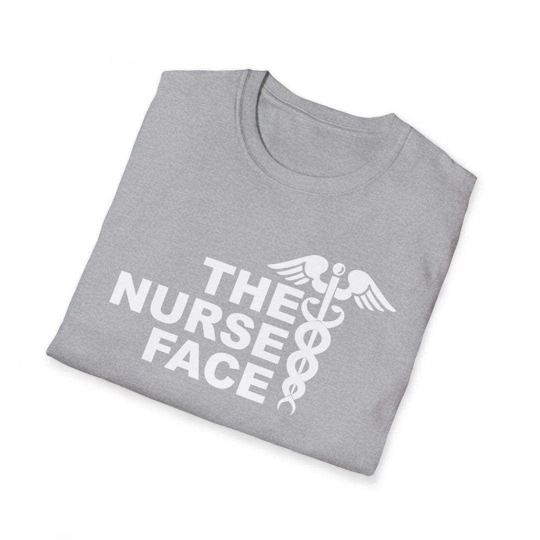 Nurse Face T-Shirt — Caduceus Medical Humor Tee for Nurses