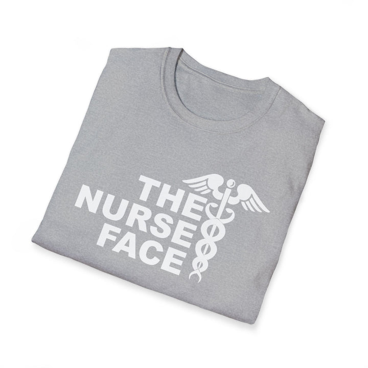 Nurse Face T-Shirt — Caduceus Medical Humor Tee for Nurses