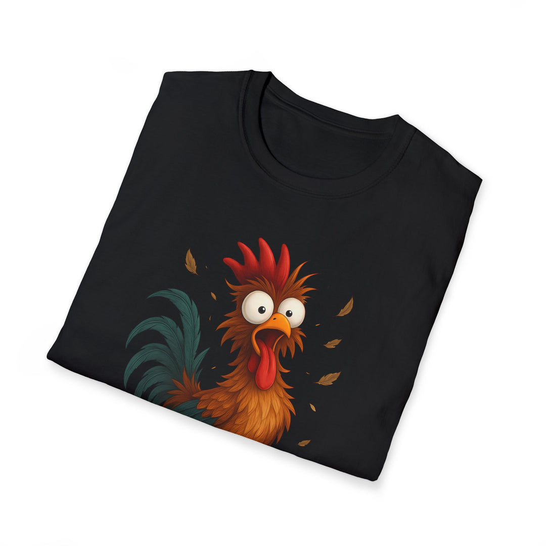 Rooster Graphic Tee – Funny "F-CAW-F" Chicken T-Shirt