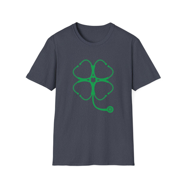Stethoscope Clover T-Shirt — Nurse & Doctor Medical Shamrock Tee
