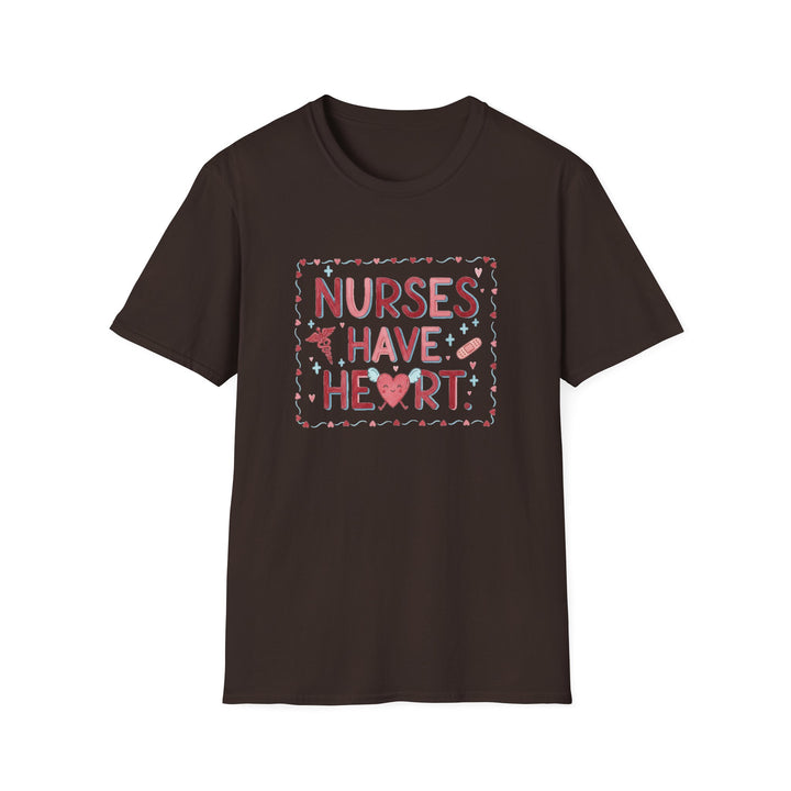 Nurse T-Shirt — "Nurses Have Heart" Heartbeat Nursing Tee