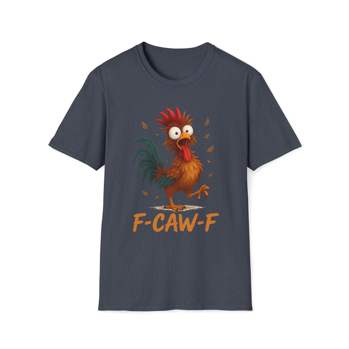 Rooster Graphic Tee – Funny "F-CAW-F" Chicken T-Shirt