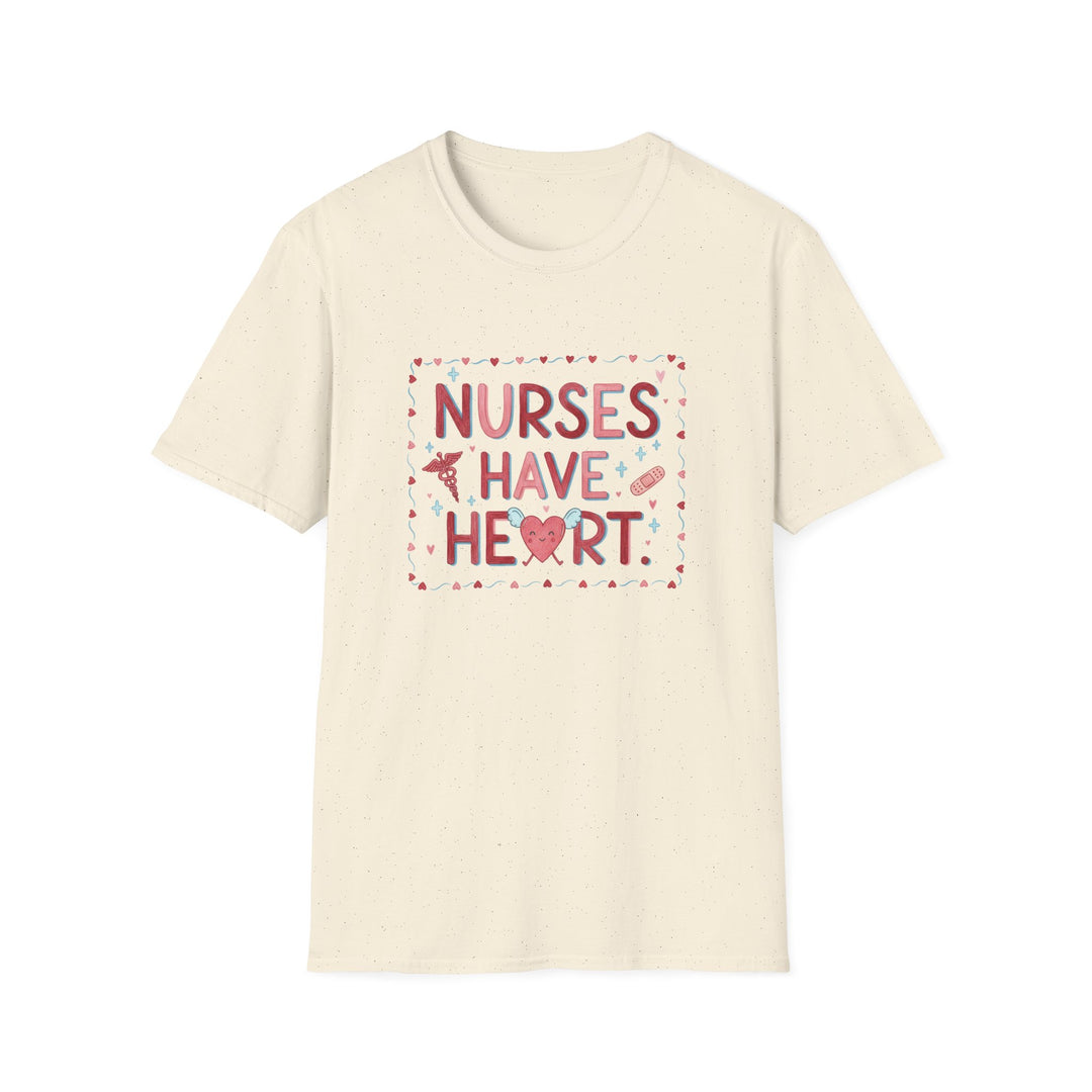 Nurse T-Shirt — "Nurses Have Heart" Heartbeat Nursing Tee