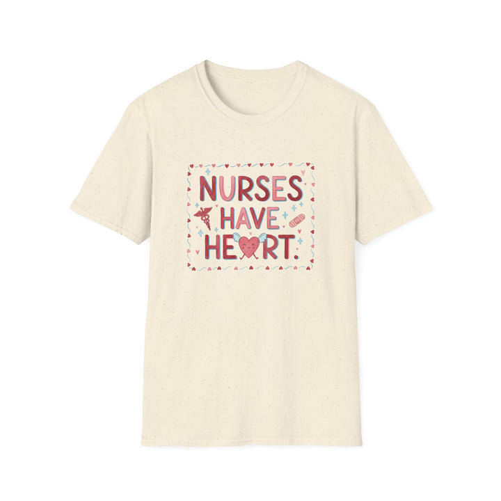 Nurse T-Shirt — "Nurses Have Heart" Heartbeat Nursing Tee