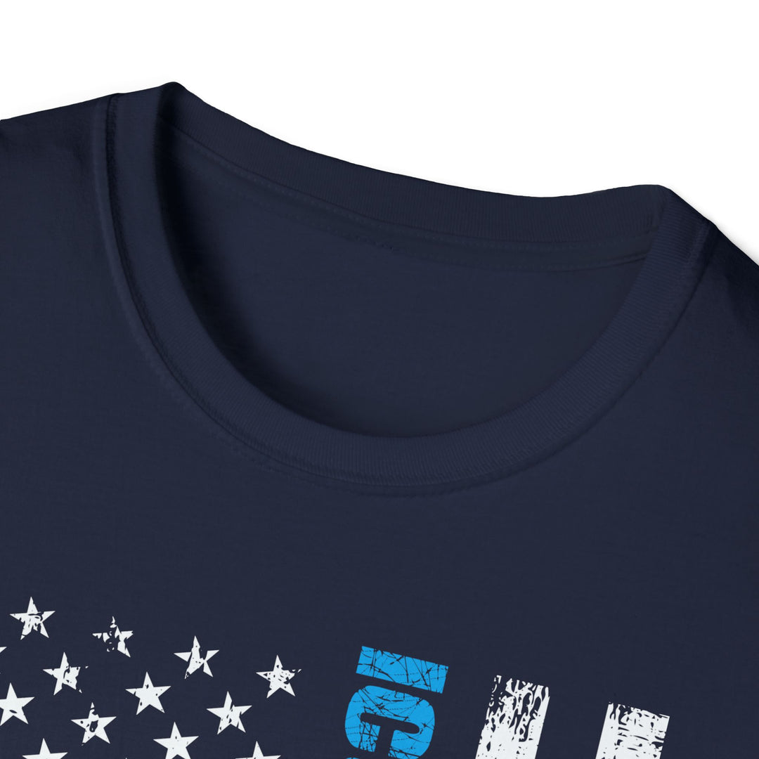 ICU Nurse American Flag T-Shirt — Thin Blue Line EMS Star of Life Tee