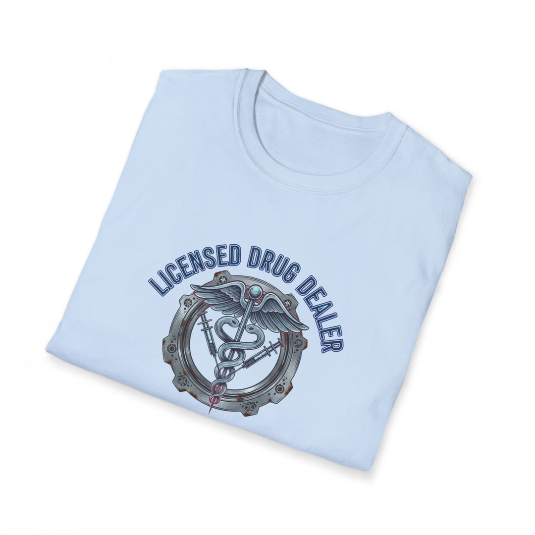 Nurse Life T-Shirt — "Licensed Drug Dealer" Caduceus Graphic Tee