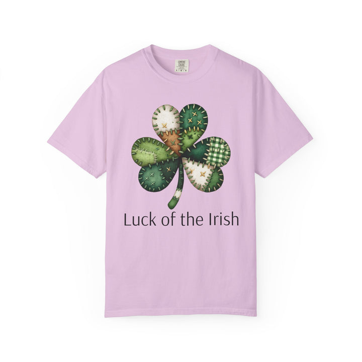 Nurse Shamrock T-Shirt — "Luck of the Irish" Patchwork Clover Tee