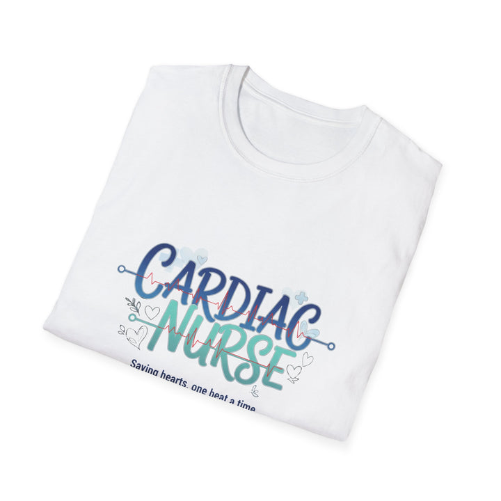 Cardiac Nurse T‑Shirt — "Saving Hearts, One Beat at a Time" Caring Healthcare Tee