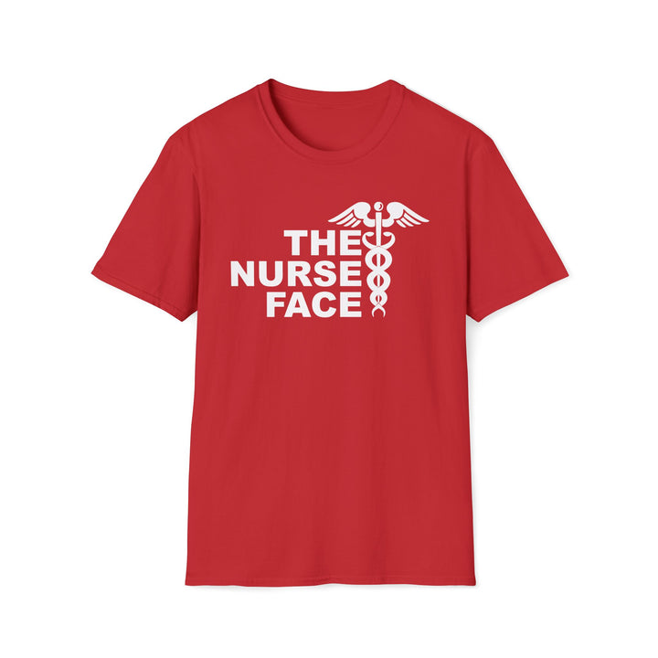 Nurse Face T-Shirt — Caduceus Medical Humor Tee for Nurses