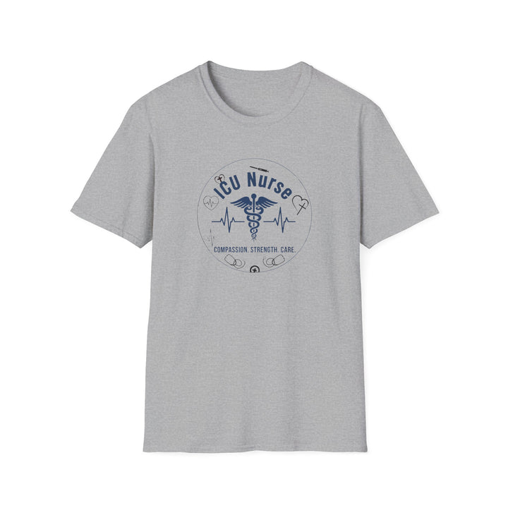 ICU Nurse T-Shirt – Compassion Strength Care Graphic Tee