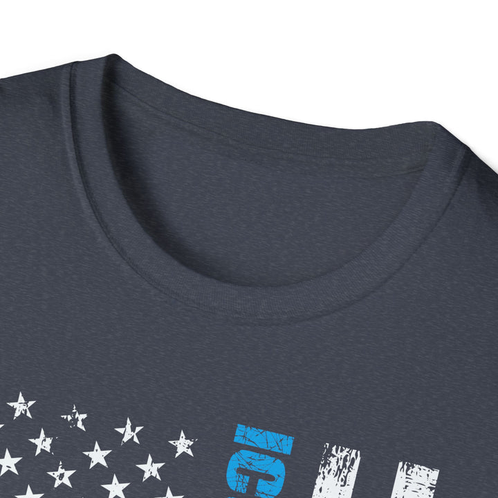 ICU Nurse American Flag T-Shirt — Thin Blue Line EMS Star of Life Tee