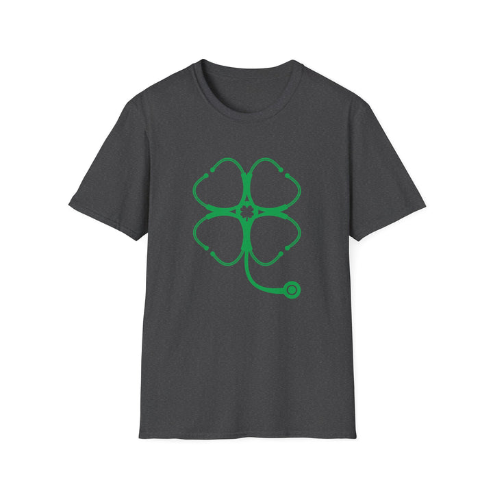 Stethoscope Clover T-Shirt — Nurse & Doctor Medical Shamrock Tee