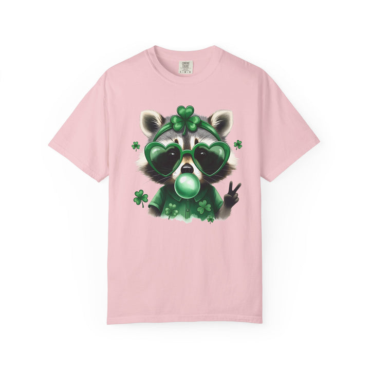 Nurse Raccoon T-Shirt — Cute Lucky Shamrock Bubble Gum Tee