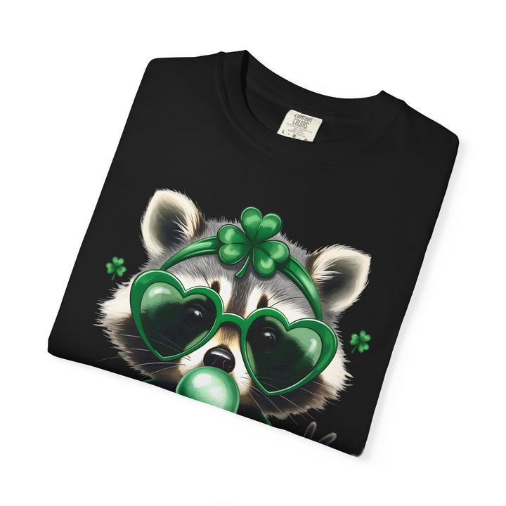 Nurse Raccoon T-Shirt — Cute Lucky Shamrock Bubble Gum Tee