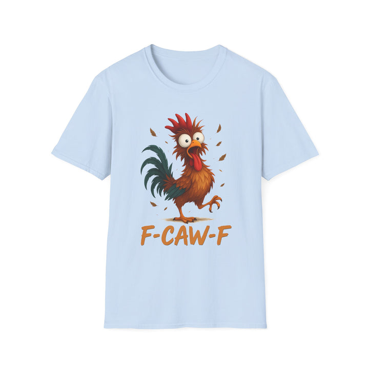 Rooster Graphic Tee – Funny "F-CAW-F" Chicken T-Shirt