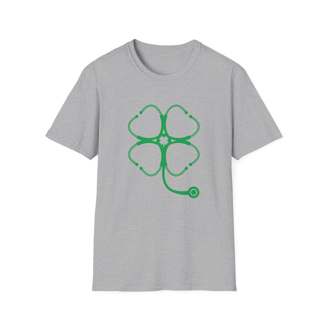 Stethoscope Clover T-Shirt — Nurse & Doctor Medical Shamrock Tee