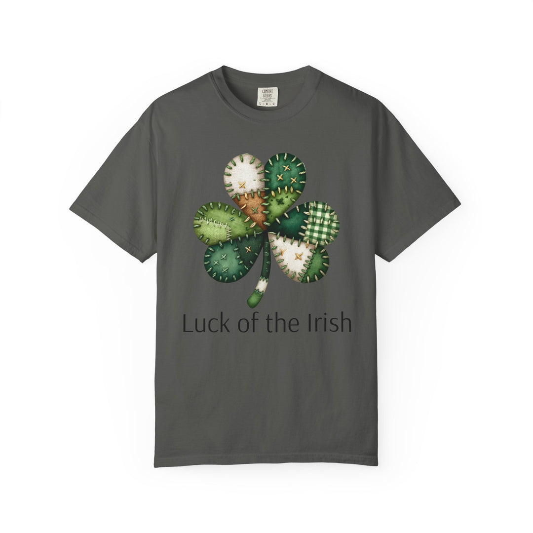 Nurse Shamrock T-Shirt — "Luck of the Irish" Patchwork Clover Tee