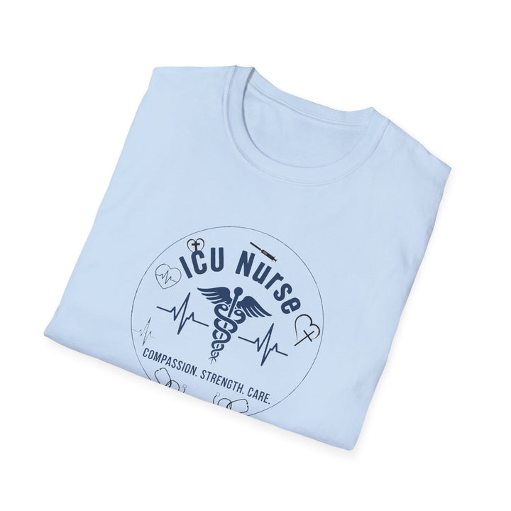ICU Nurse T-Shirt – Compassion Strength Care Graphic Tee