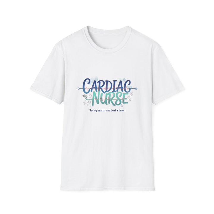 Cardiac Nurse T‑Shirt — "Saving Hearts, One Beat at a Time" Caring Healthcare Tee