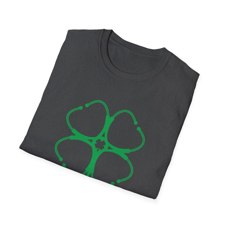Stethoscope Clover T-Shirt — Nurse & Doctor Medical Shamrock Tee