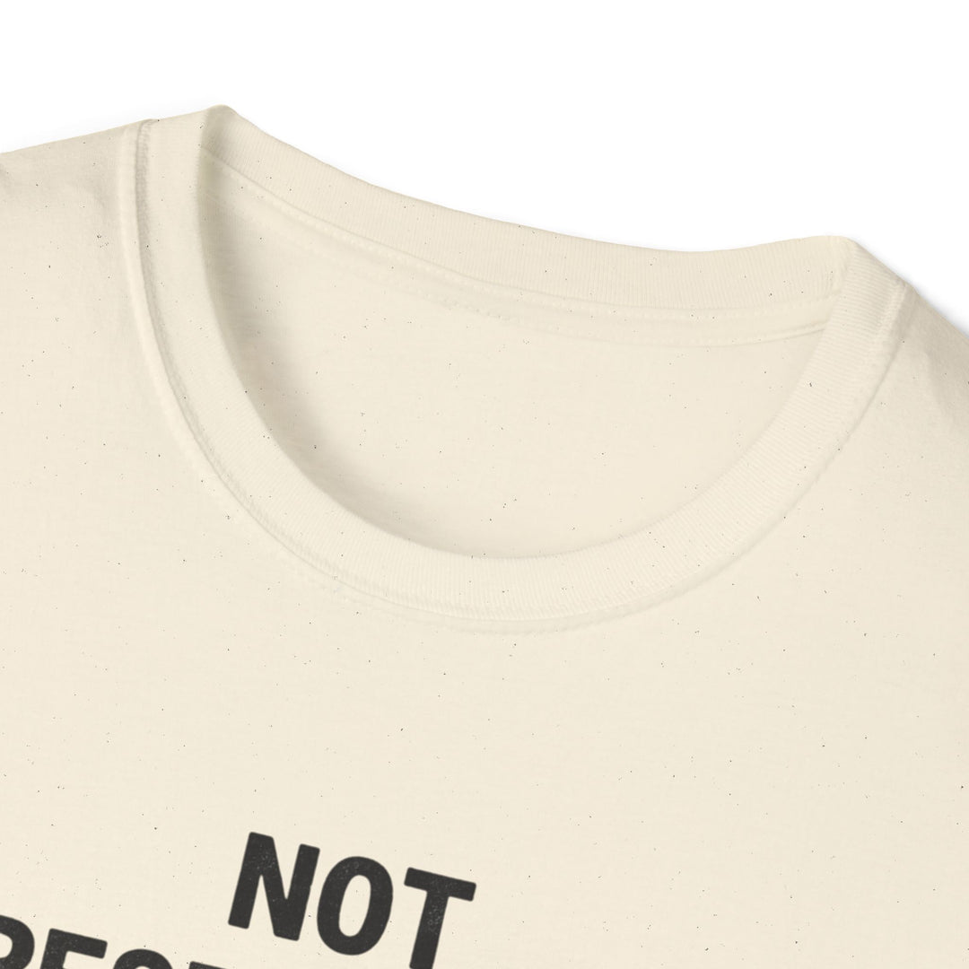 T-Shirt — "Not Responsible for What My Face Does When You Talk" Funny Graphic Tee