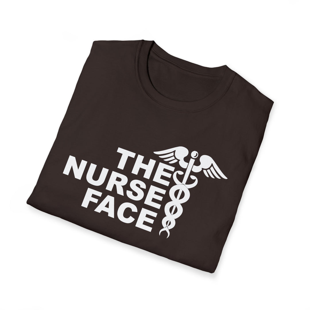 Nurse Face T-Shirt — Caduceus Medical Humor Tee for Nurses