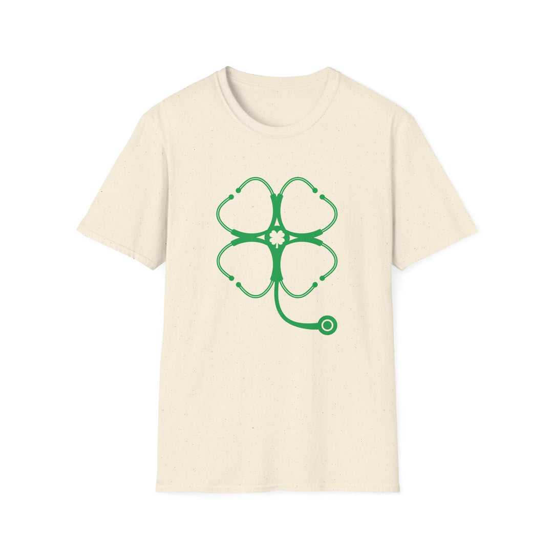 Stethoscope Clover T-Shirt — Nurse & Doctor Medical Shamrock Tee
