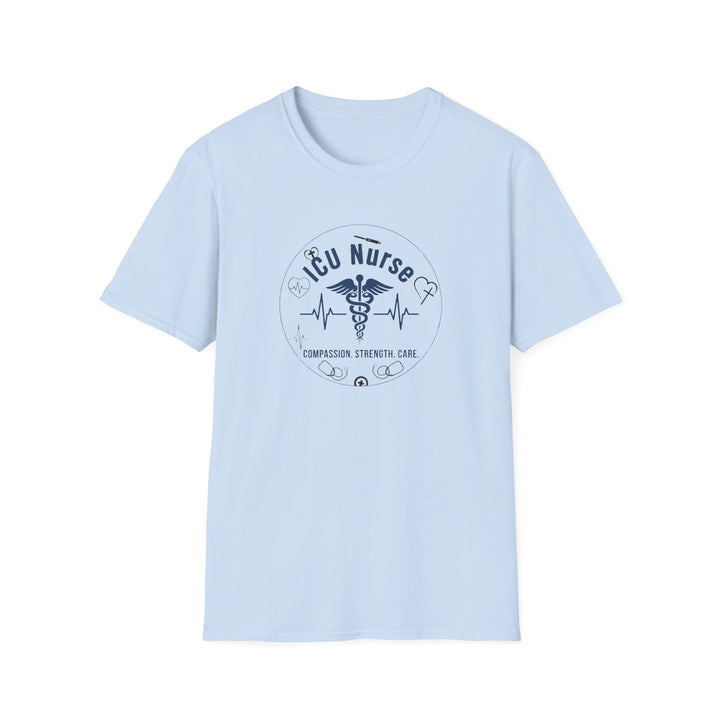 ICU Nurse T-Shirt – Compassion Strength Care Graphic Tee