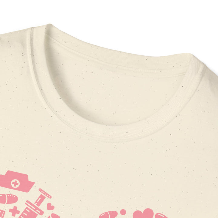 Heart Icon Pattern T-Shirt — Pink Valentine Love Graphic Tee