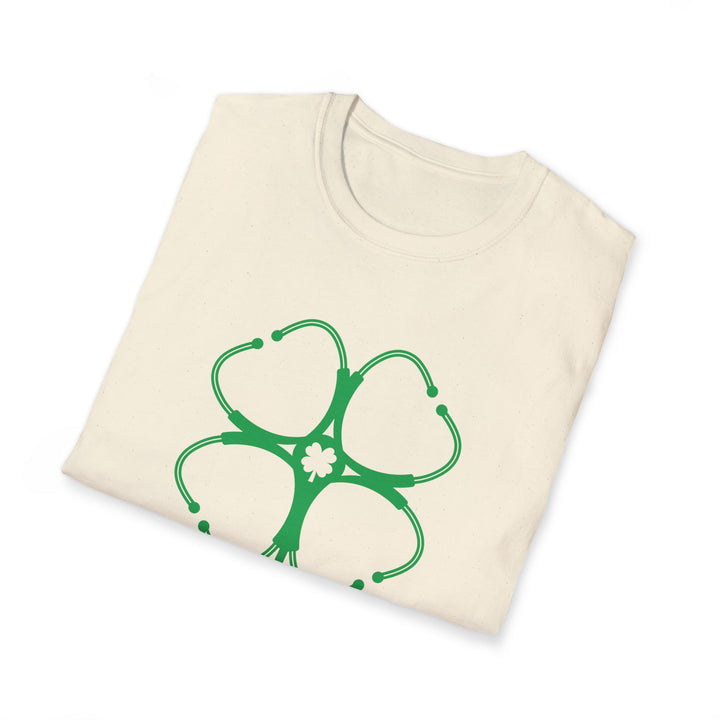 Stethoscope Clover T-Shirt — Nurse & Doctor Medical Shamrock Tee