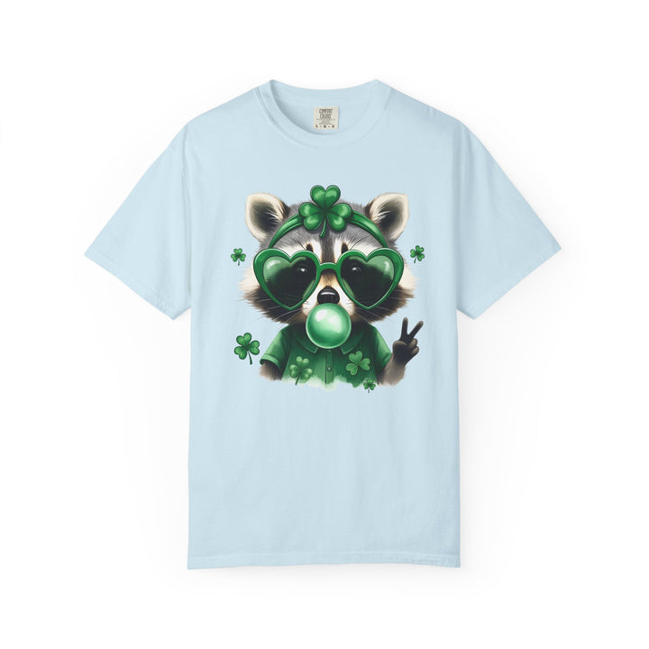 Nurse Raccoon T-Shirt — Cute Lucky Shamrock Bubble Gum Tee